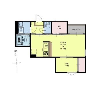 REGALEST K 長町の間取り