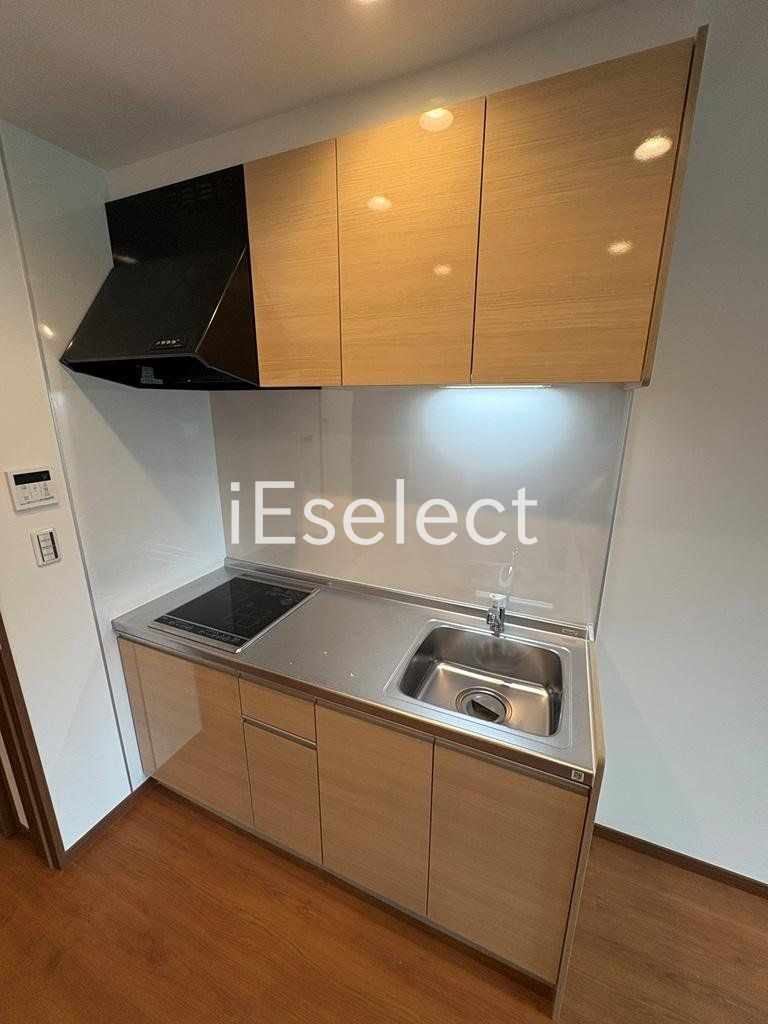 キッチン　2口IHコンロのシステムキッチン