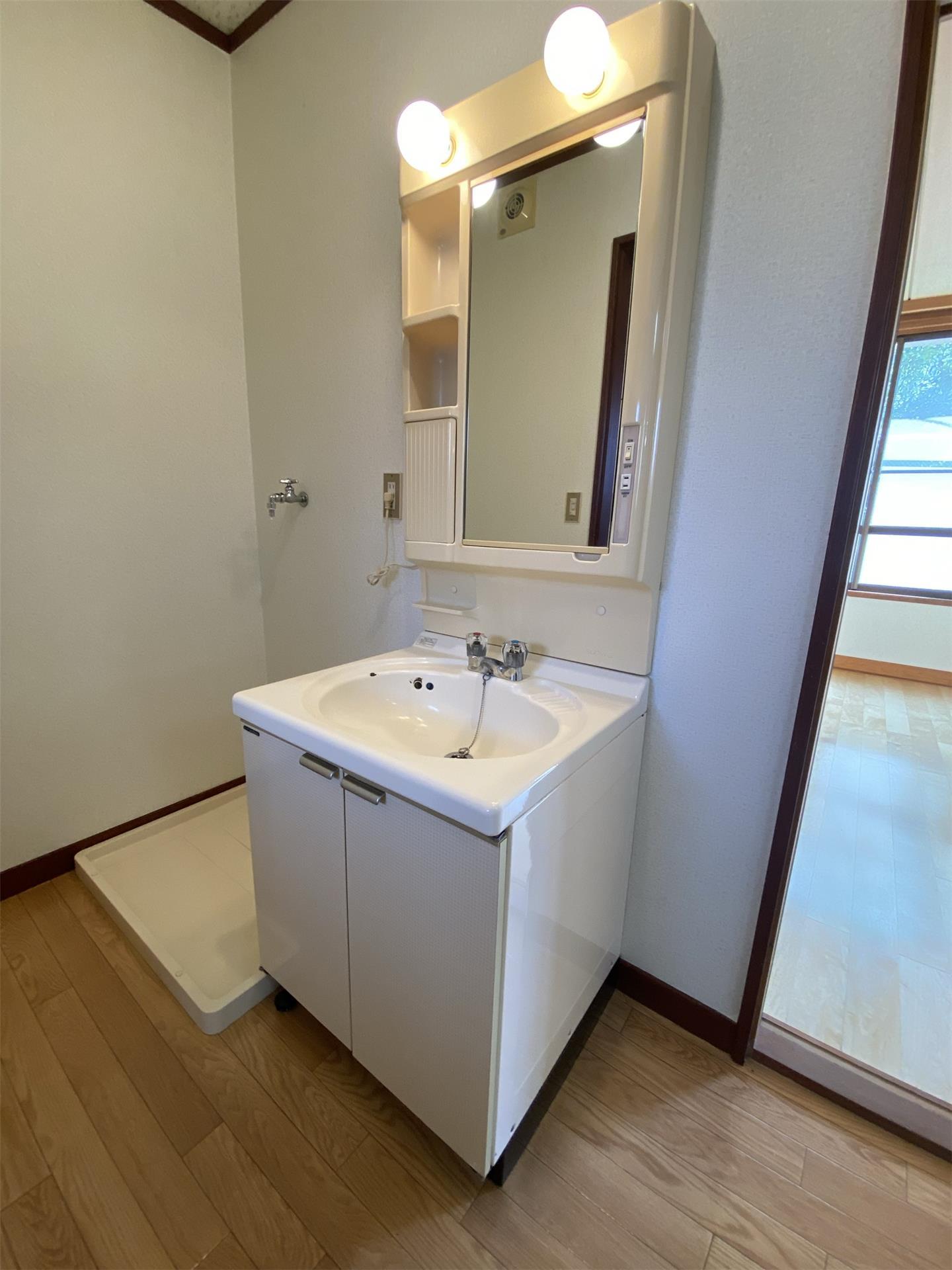 洗面設備　写真は別号室です。