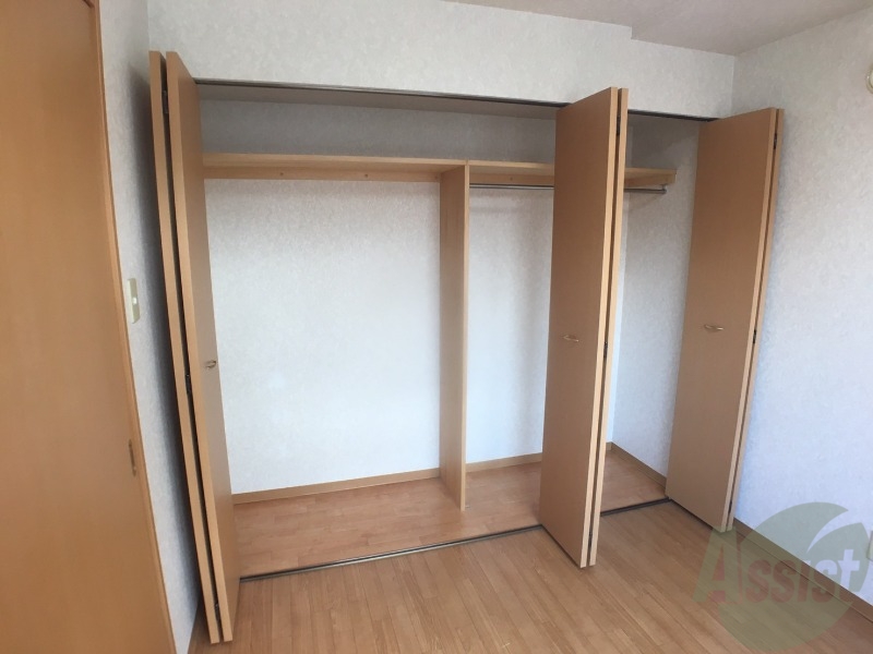 収納　収納です。寝室もすっきり片付きますよ～！