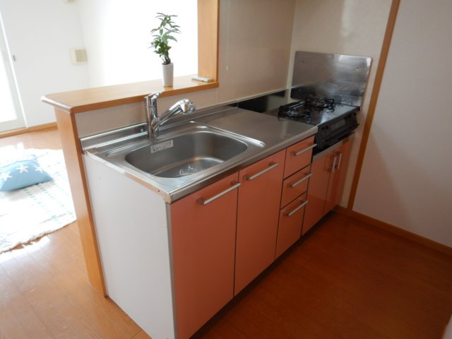 キッチン　総社市井手　グランパレＫ　1LDＫ　キッチン