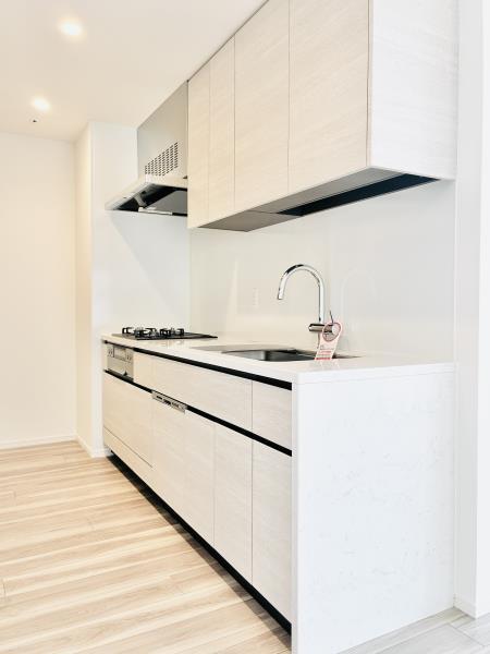 キッチン　コンパクトなキッチンで掃除もラクラク