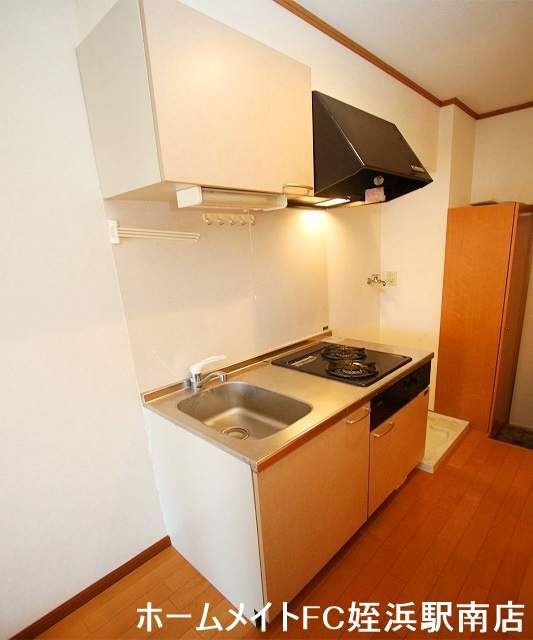 キッチン　★２口コンロのシステムキッチンです♪★参考写真