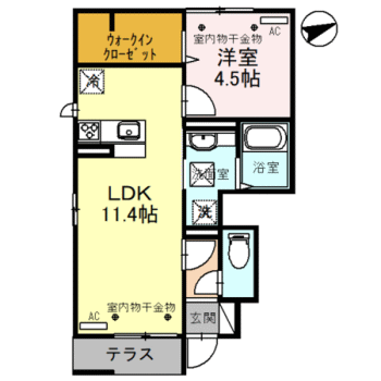 エスパシオIIの間取り写真