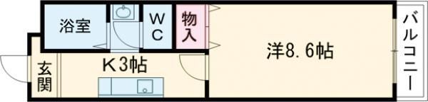 プレジール天神の間取り写真