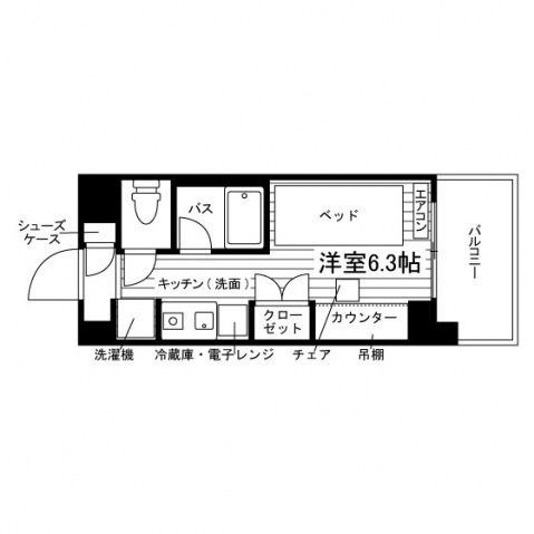 学生会館 The Park Hive 板橋赤塚の間取り写真
