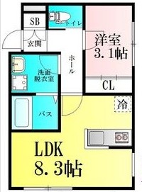 アプリーレ北仙台の間取り写真