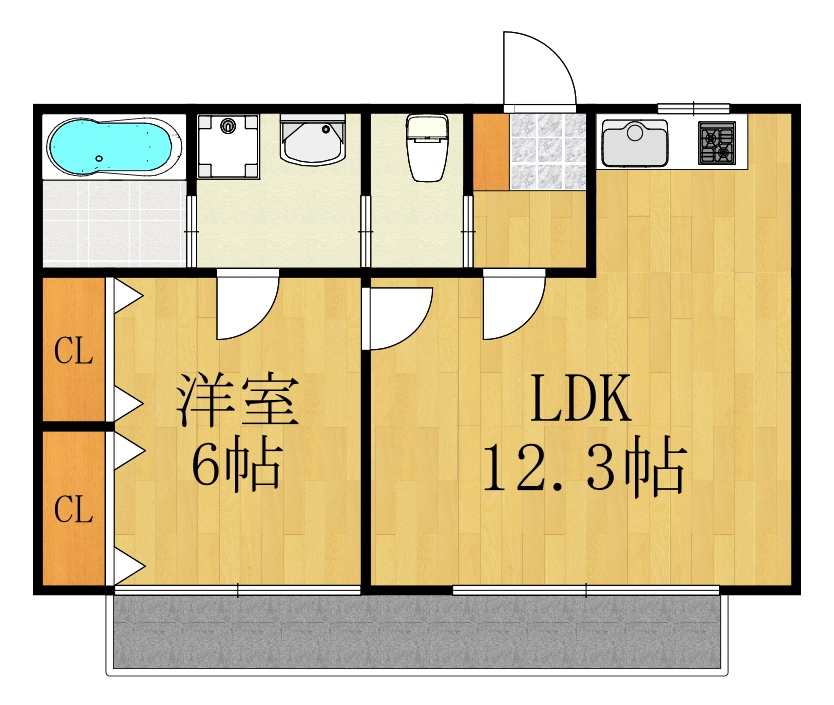 東急東横線 元住吉駅 徒歩10分 2階建 築22年の間取り写真