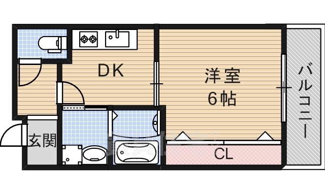 ＪＲ東海道本線 吹田駅 徒歩7分 3階建 築18年の間取り写真