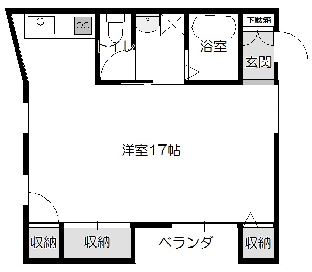 第3Kビルの間取り