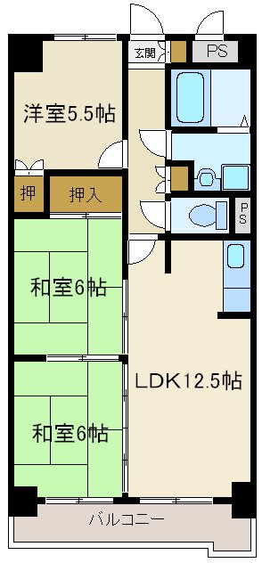 ハイブリッジコート長町の間取り