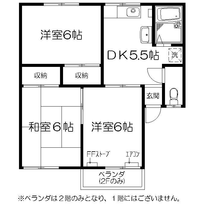 セジュール西村Ａの間取り