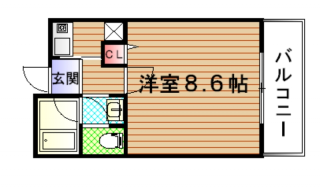 神戸市須磨区大池町のマンションの間取り