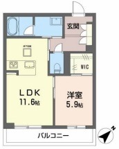 シャーメゾンテラス　Aの間取り