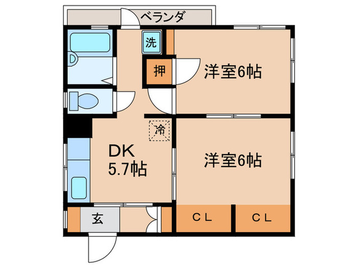 夢見ハイツの間取り