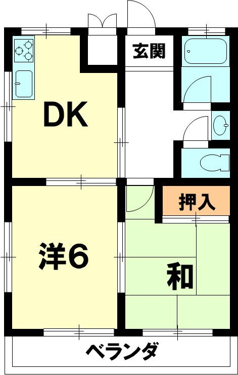 ハイツ千栄の間取り