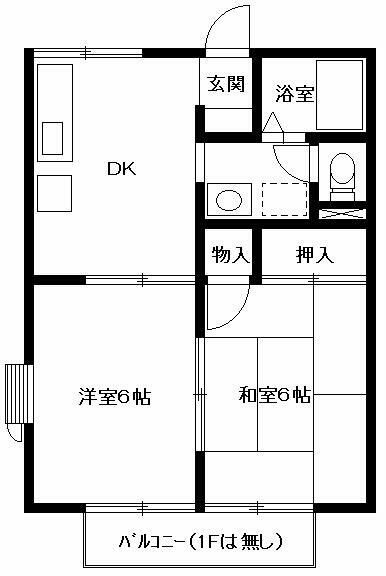 ジュネスカワダの間取り