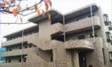 建物外観　タイル張りのマンション