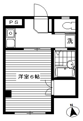 目黒区五本木のマンションの間取り