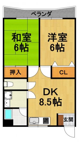 第六豊マンションの間取り