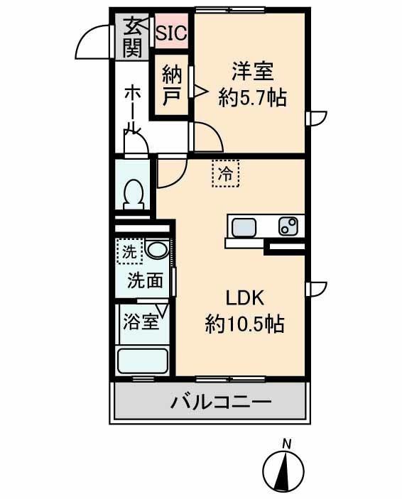 ハイム瀧Ｃの間取り