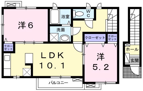 ポーシェガーデン６の間取り