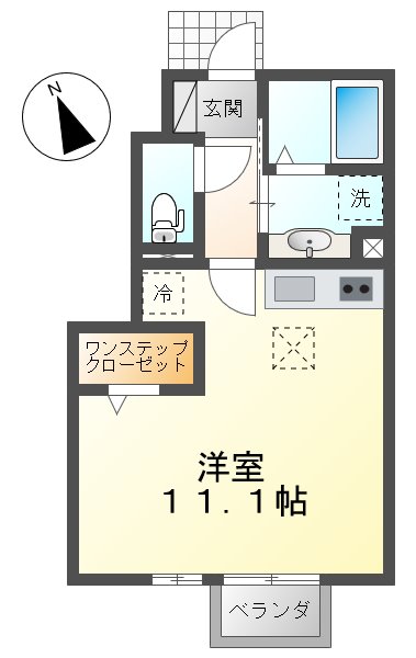 アップルガーデンDの間取り