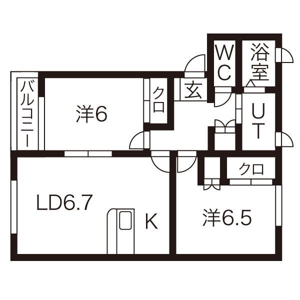 アジェンテBの間取り