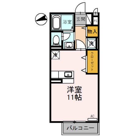 【アムール西桂　A棟の間取り】