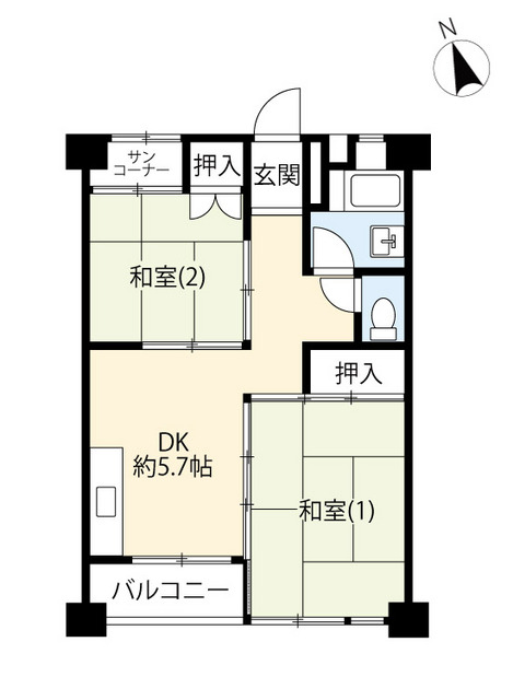 ＵＲ小平駅南口の間取り