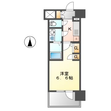 エスリード葵 広小路通の間取り