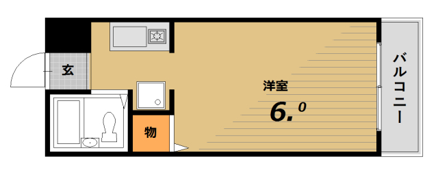 【コスモメイト鈴蘭西の間取り】