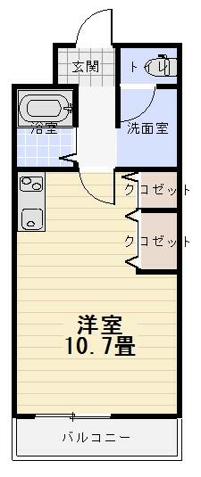 池田市栄本町のマンションの間取り