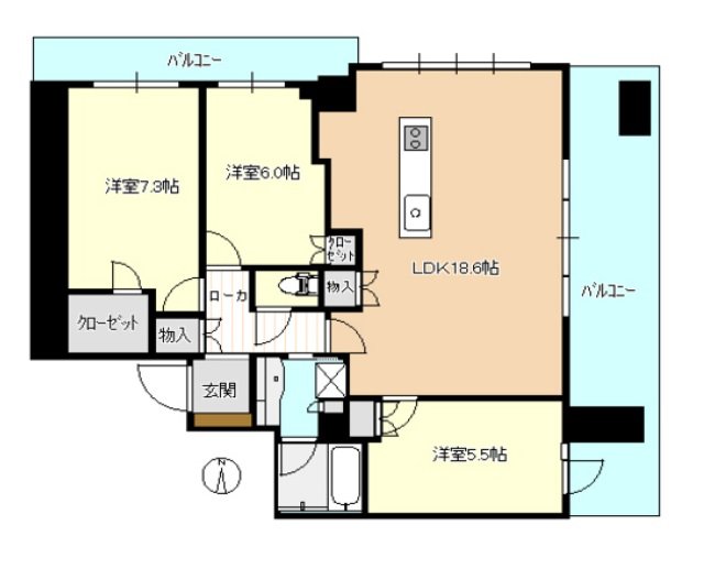 プレミスト浜松中央タワーの間取り