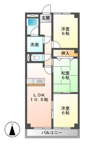 エステート鵜沼の間取り