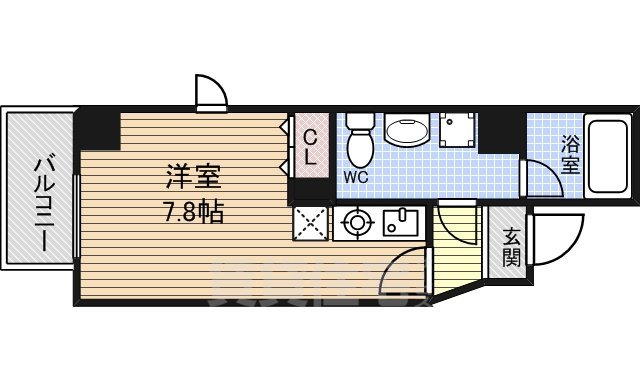 名古屋市中区大須のマンションの間取り