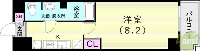 アドバンス神戸グルーブIIの間取り