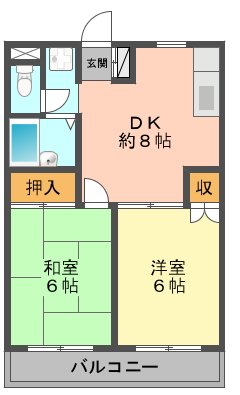 【江戸川区南小岩のマンションの間取り】