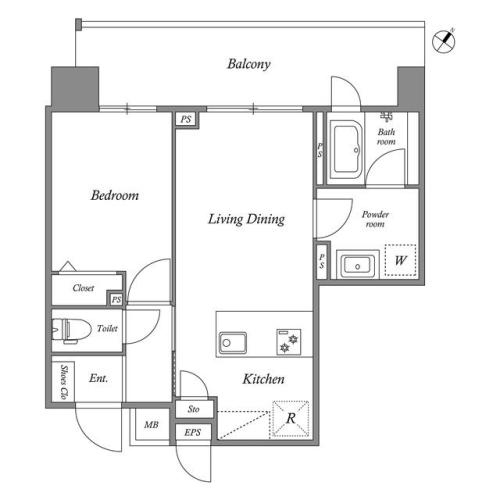 【江東区東雲のマンションの間取り】