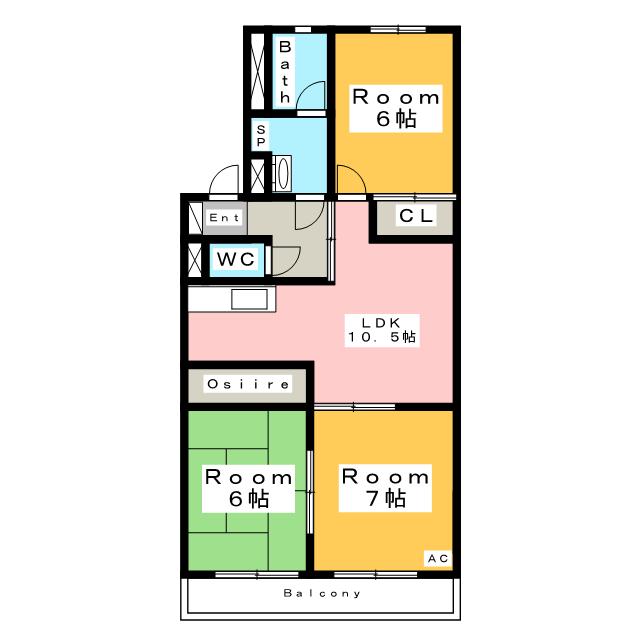 マンショントラスト　Ａ棟の間取り