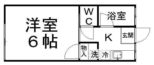 コーポ一高南Ａの間取り