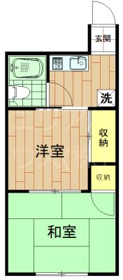 川崎市中原区井田のアパートの間取り