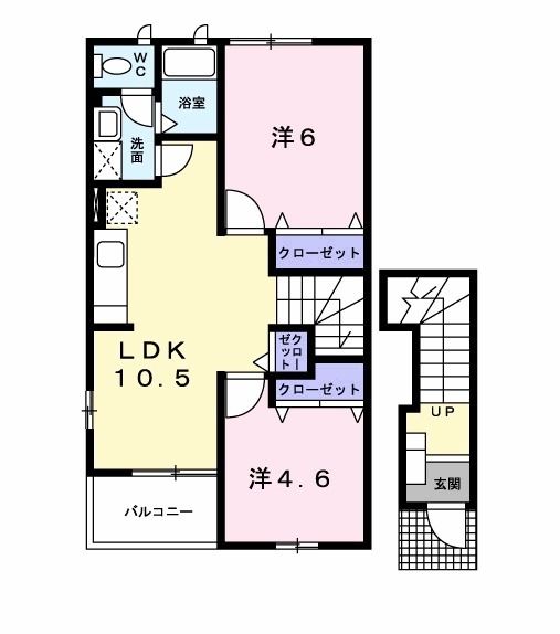 エンブレス野中　Ａの間取り