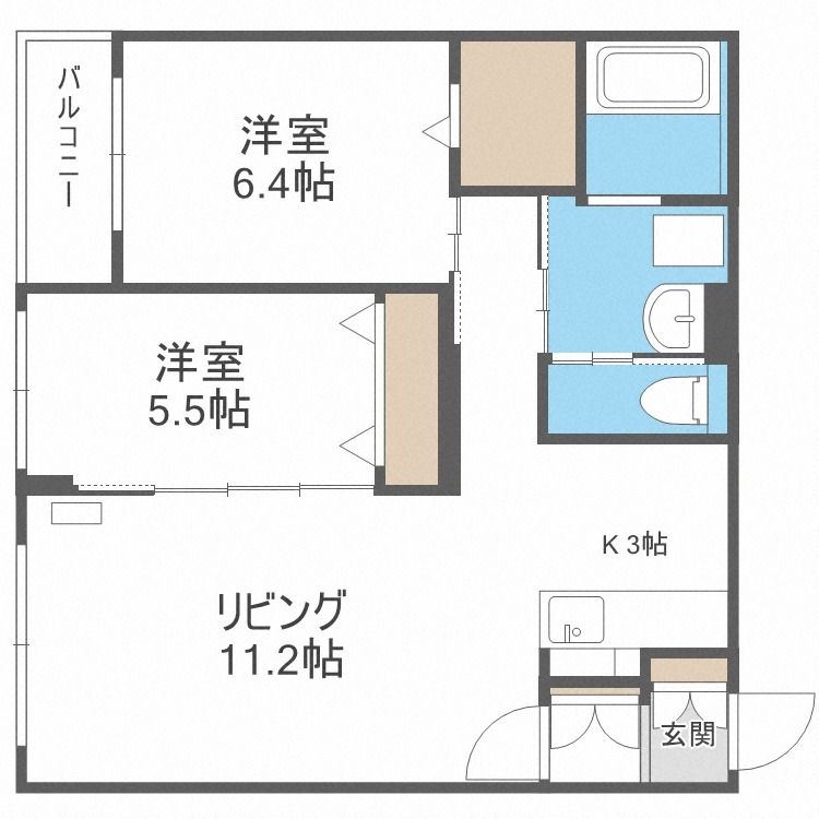 グランメール・シャリテの間取り