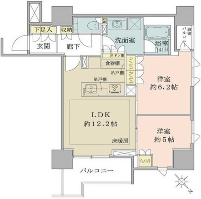 ザ・パークハウス千代田麹町の間取り