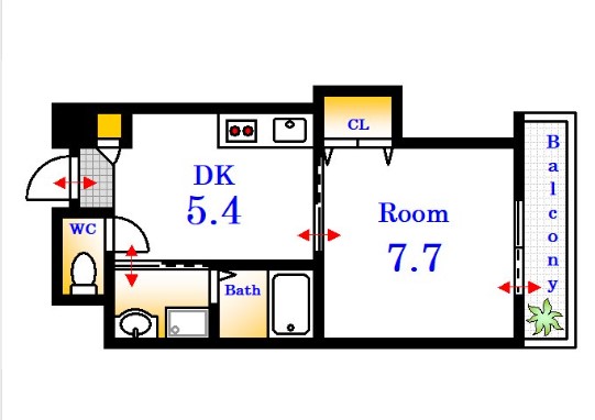 ルミエール堺町の間取り