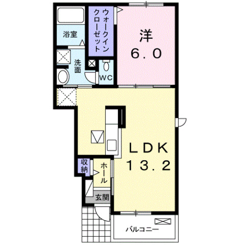 ブルー　アイランド川津IIの間取り