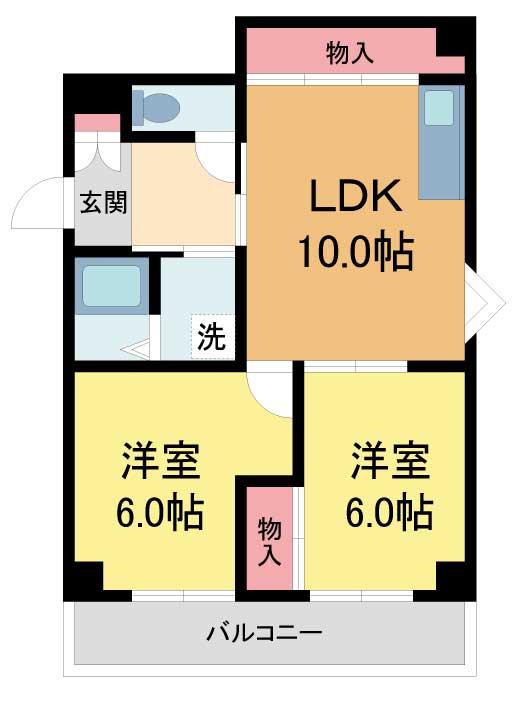 【川西市東畦野のマンションの間取り】