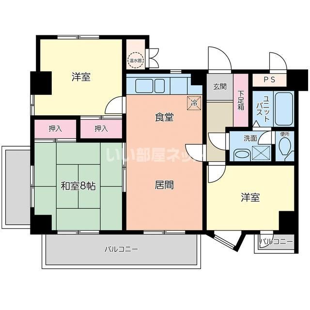 栗林青葉台マンションの間取り