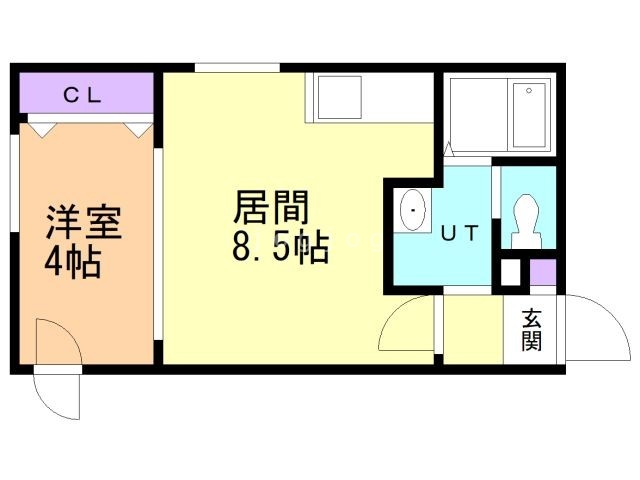 札幌市白石区東札幌四条のマンションの間取り